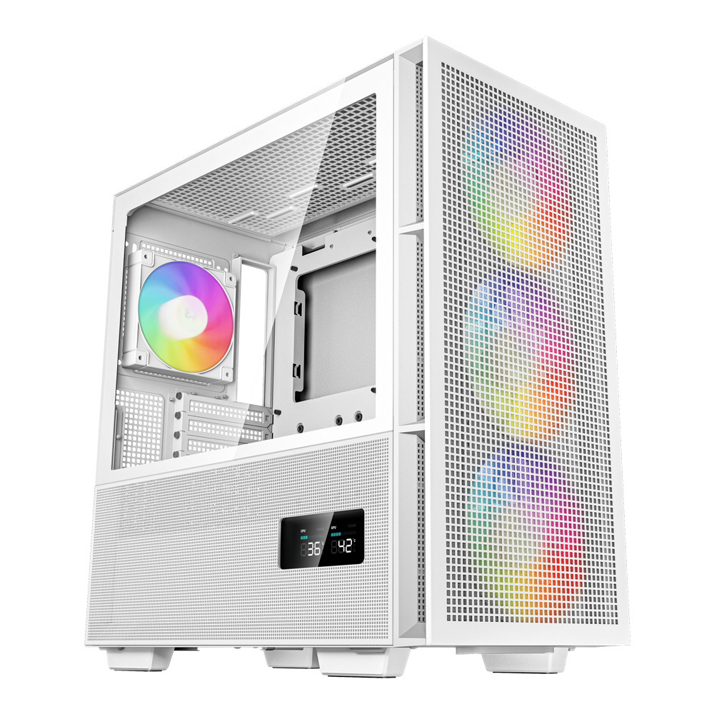 CASE (เคส) DEEPCOOL CH560 DIGITAL WH (WHITE) (E-ATX)