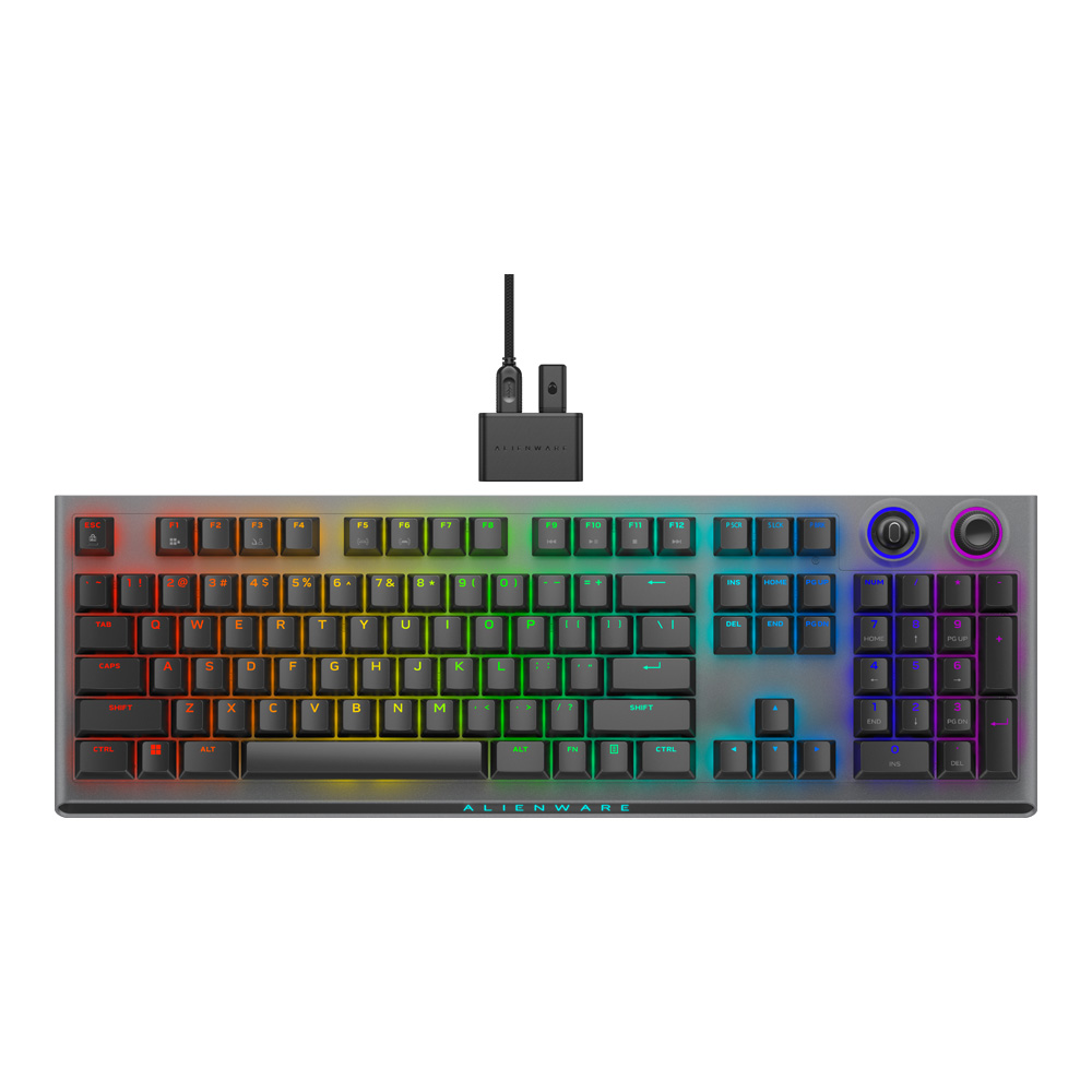 WIRELESS KEYBOARD (คีย์บอร์ดไร้สาย) ALIENWARE AW920K (DARK SIDE OF THE MOON) (CHERRY MX RED SWITCH - ALIENFX RGB - EN)