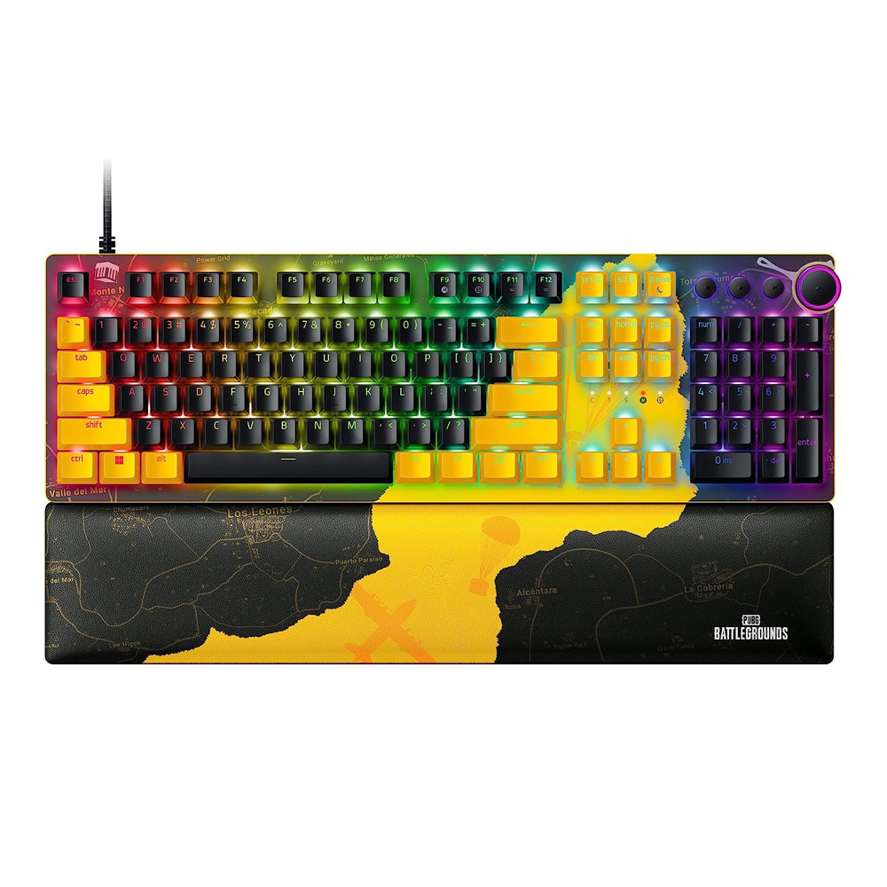 KEYBOARD (คีย์บอร์ด) RAZER HUNTSMAN V2 (PUBG BATTLEGROUNDS EDITION) (RAZER LINEAR OPTICAL SWITCH - RAZER CHROMA RGB - EN)