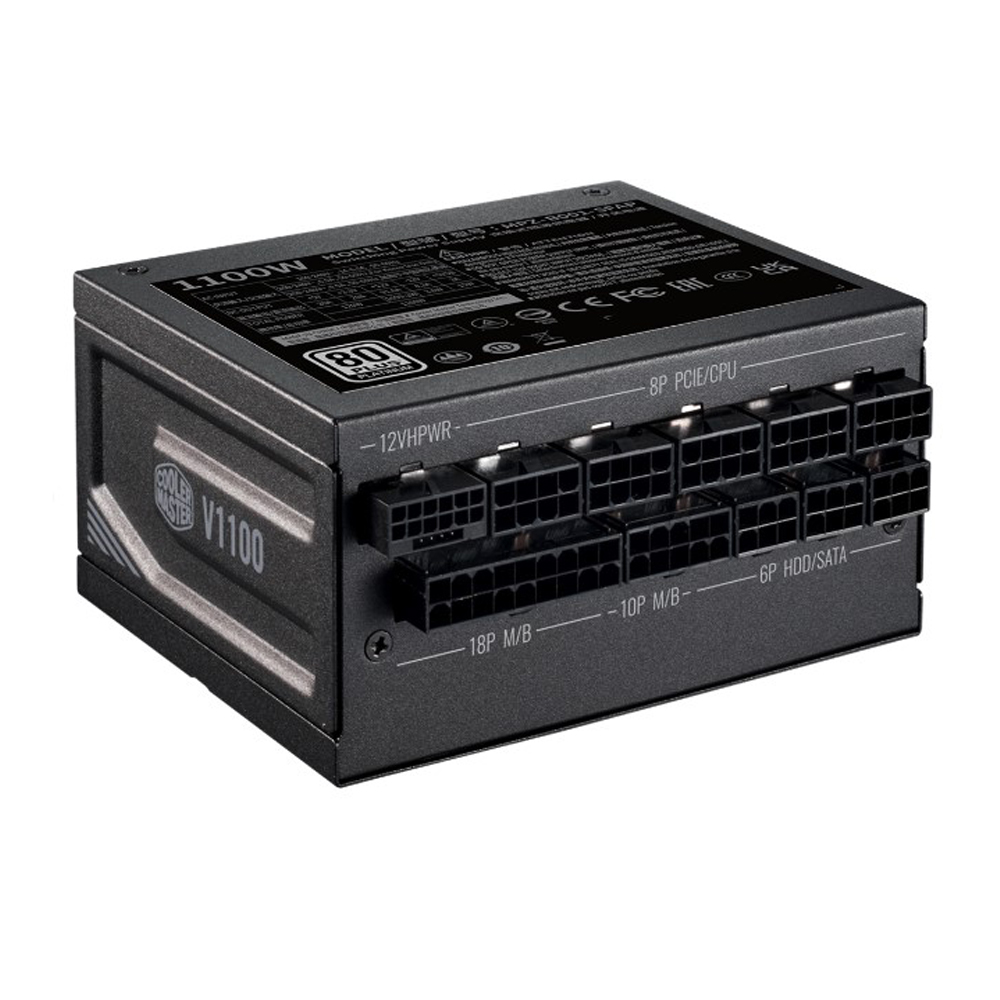 POWER SUPPLY (อุปกรณ์จ่ายไฟ) COOLER MASTER V SFX PLATINUM FULLY MODULAR 1100W A/EU CABLE (MPZ-B001-SFAP-B) (BLACK)
