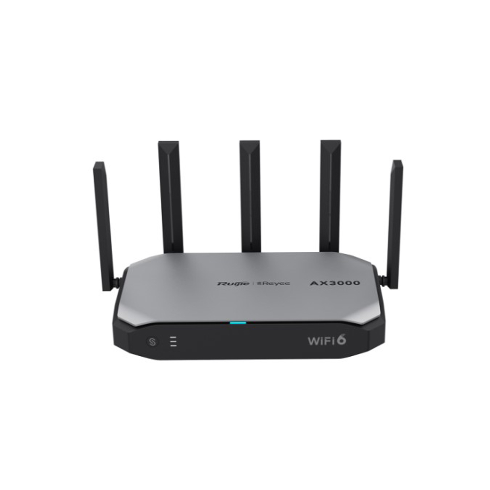 ROUTER (เราเตอร์) RUIJIE WIFI 6 AX3000 HIGH-PERFORMANCE ALL-IN-ONE WIRELESS ROUTER ( RG-EG105GW-X ) BLACK