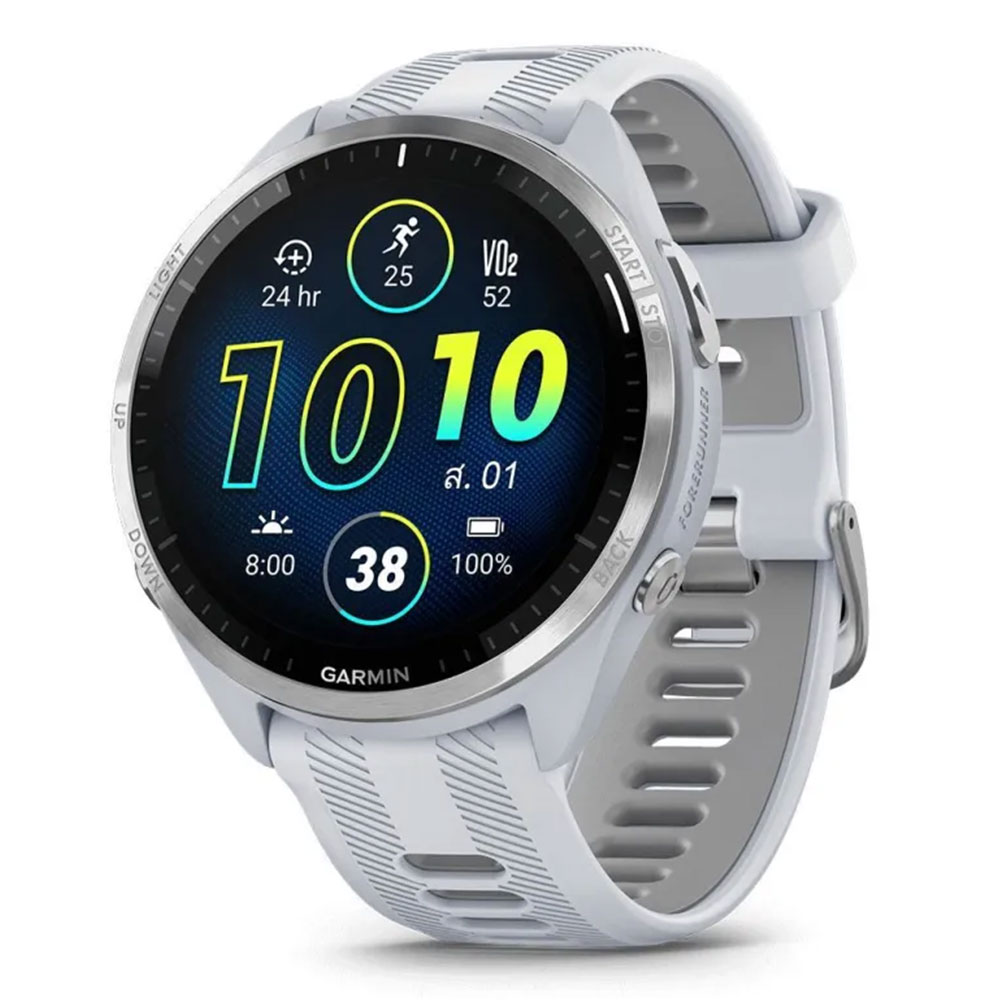 SMART WATCH (นาฬิกาอัจฉริยะ) GARMIN FORERUNNER  965 AMOLED (WHITESTOBE)