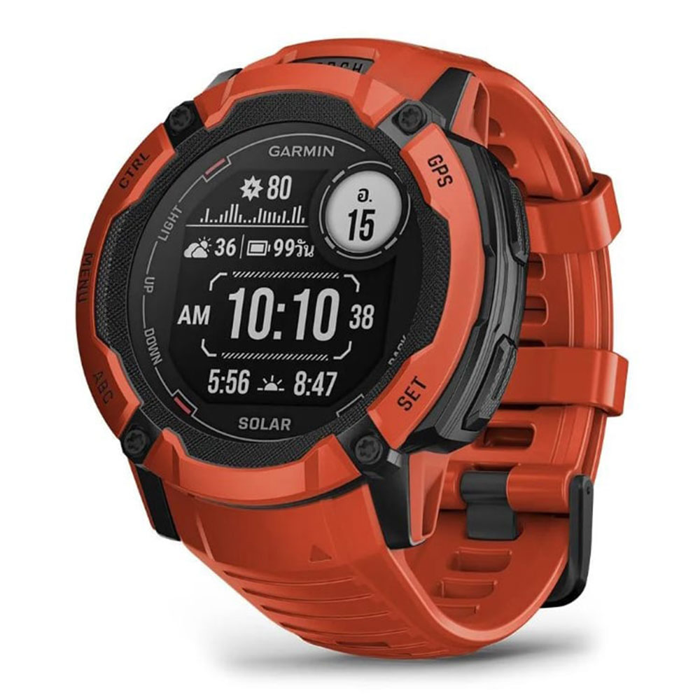 SMART WATCH (นาฬิกาอัจฉริยะ) GARMIN INSTINCT 2X SOLAR FLAME (RED)