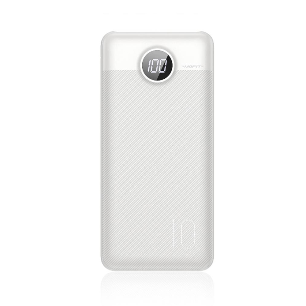 POWER BANK (พาวเวอร์แบงค์) MOFIT POWERBANK M13PRO LED 10000mAh 37W WHITE