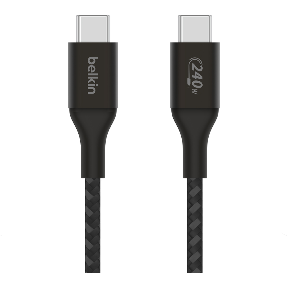 CHARGING CABLE (สายชาร์จ) BELKIN BOOSTCHARGE USB- C TO USB- C 240W 2 METER (CAB015BT2MBK)