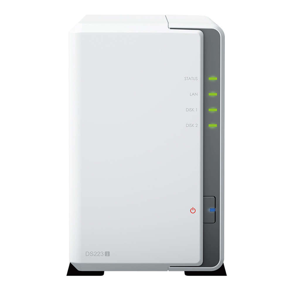 NAS (อุปกรณ์จัดเก็บข้อมูลบนเครือข่าย) SYNOLOGY DISKSTATION DS223J (2 BAY - REALTEK RTD1619B - 1 GB DDR4 NON-ECC)