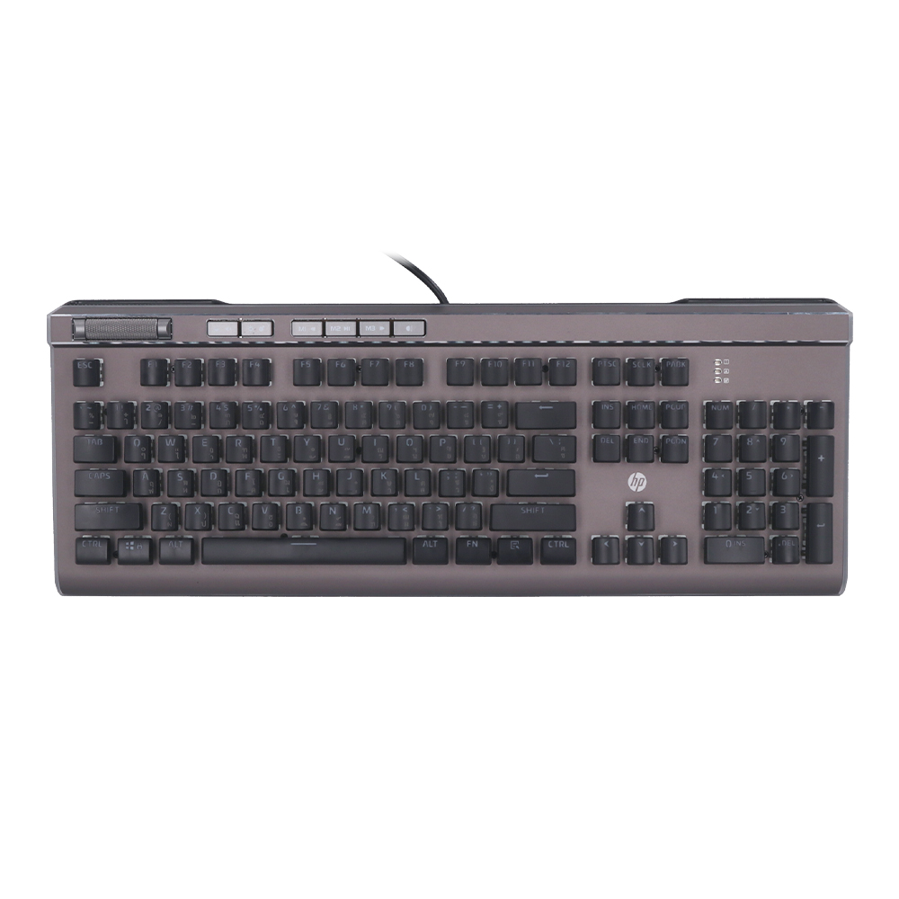 KEYBOARD (คีย์บอร์ด) HP GK520S (BLACK) (BLUE SWITCH - RGB LED - EN/TH)