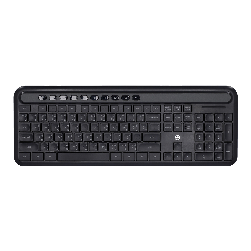 KEYBOARD & MOUSE WIRELESS (คีย์บอร์ดและเมาส์ไร้สาย) HP CS500 BLACK