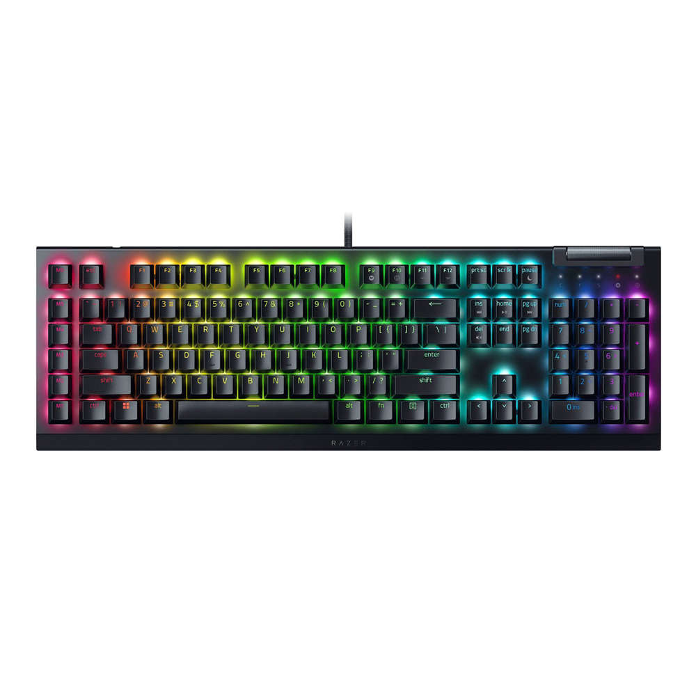 KEYBOARD (คีย์บอร์ด) RAZER BLACKWIDOW V4 X (BLACK) (RAZER GREEN SWITCH - RAZER CHROMA RGB - EN/TH)