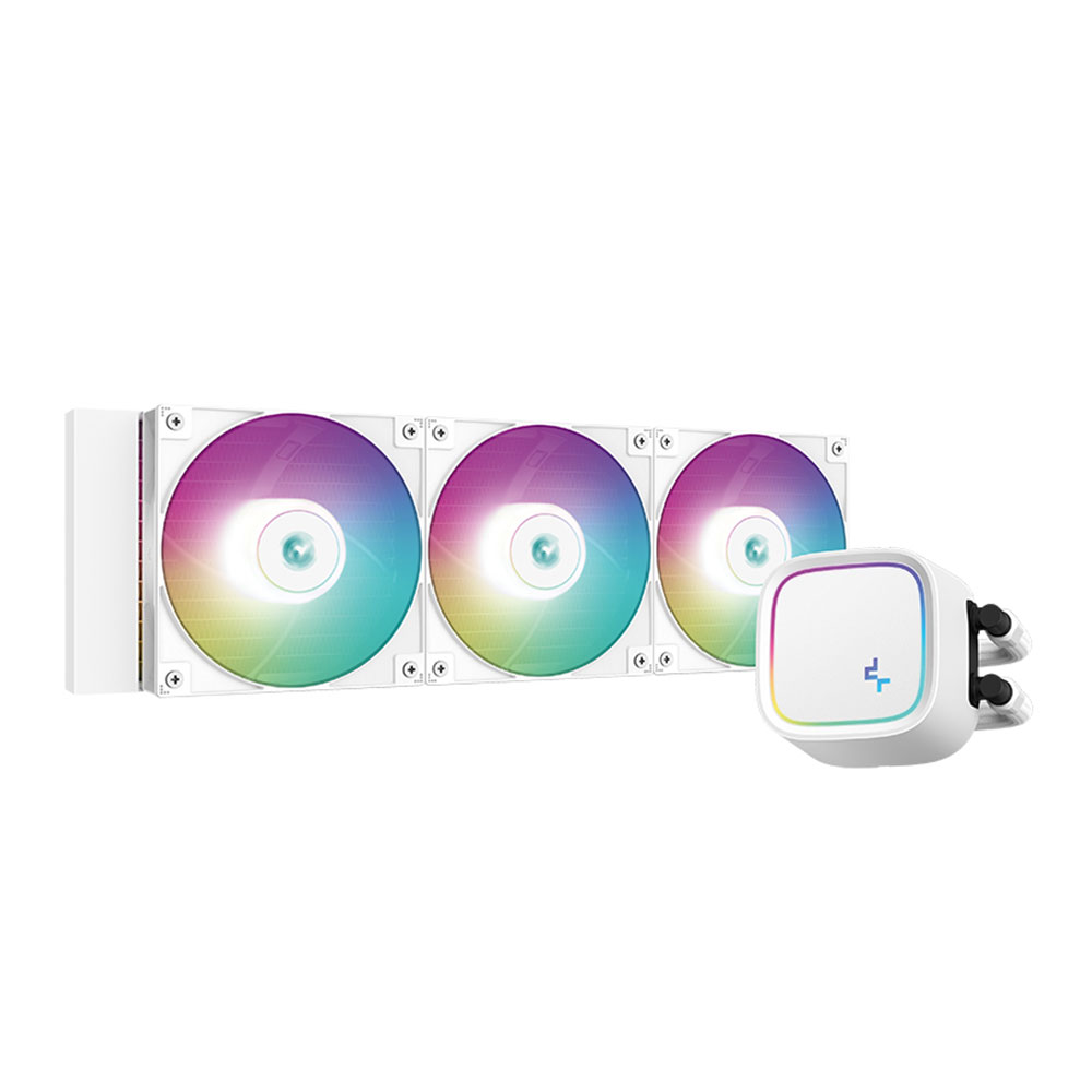 CPU LIQUID COOLER (ระบบระบายความร้อนด้วยน้ำ) DEEPCOOL LE720 360MM ARGB WHITE
