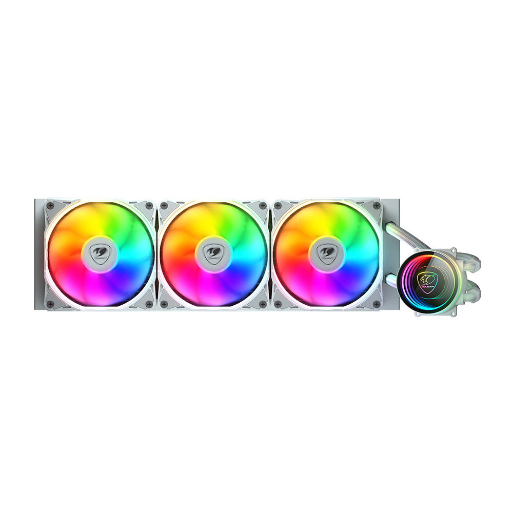 CPU LIQUID COOLER (ระบบระบายความร้อนด้วยน้ำ) COUGAR POSEIDON ELITE 360 ARGB WHITE