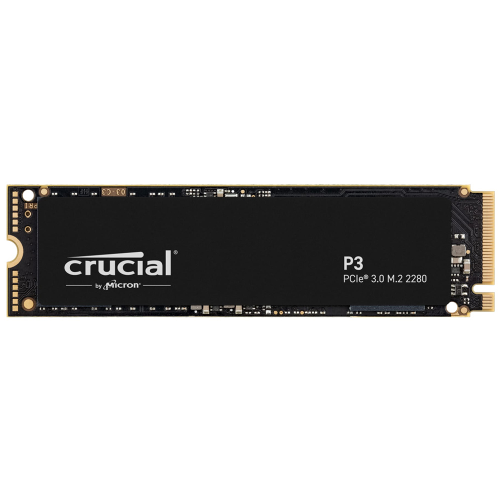1TB SSD (เอสเอสดี) CRUCIAL P3 NVMe/PCIe3x4 M.2 2280 SSD 3D NAND (CT1000P3SSD8)