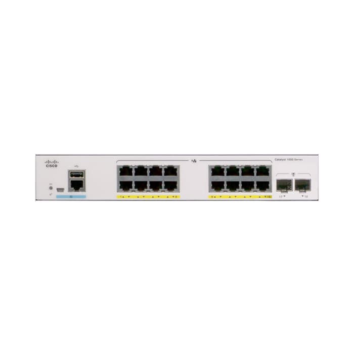 SWITCH (สวิตซ์) CISCO BUSINESS 350 SERIES 16 PORT GE PoE+ 2x1G SFP (CBS350-16P-2G-EU)