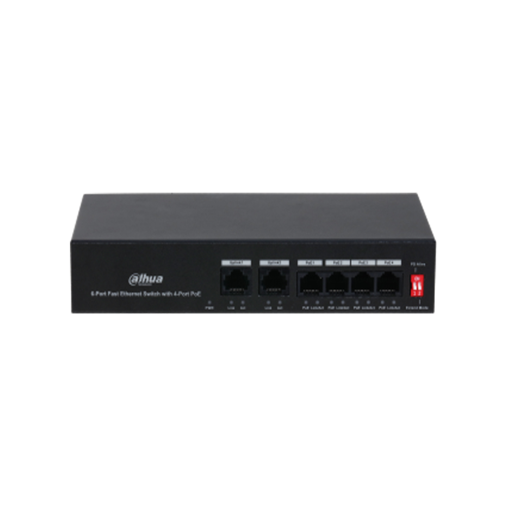 SWITCH (สวิตซ์) DAHUA SWITCH HUB 4-Port PoE (PFS3006-4ET-36)