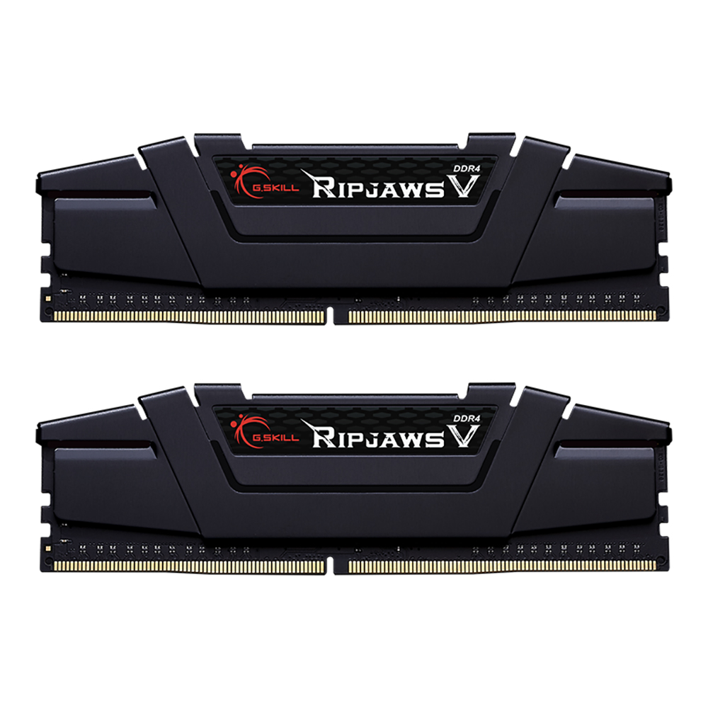 32GB (16GBx2) DDR4 3200MHz RAM (หน่วยความจำ) G.SKILL RIPJAWS V (INTEL XMP) (BLACK) (F4-3200C16D-32GVK)