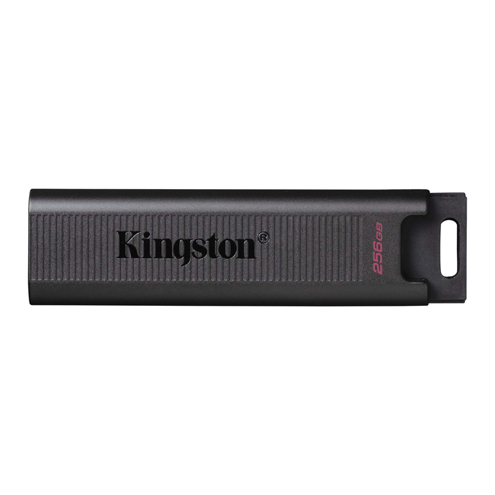 256 GB FLASH DRIVE (แฟลชไดร์ฟ) KINGSTON DATATRAVELER MAX USB 3.2 GEN 2 (USB-C) (BLACK) (DTMAX/256GB)