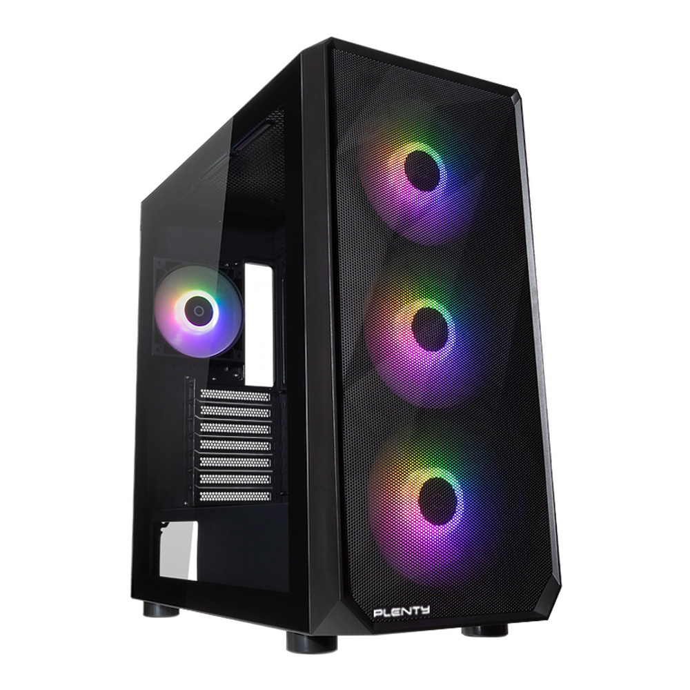 CASE (เคส) PLENTY ME19 (BLACK) (ATX)