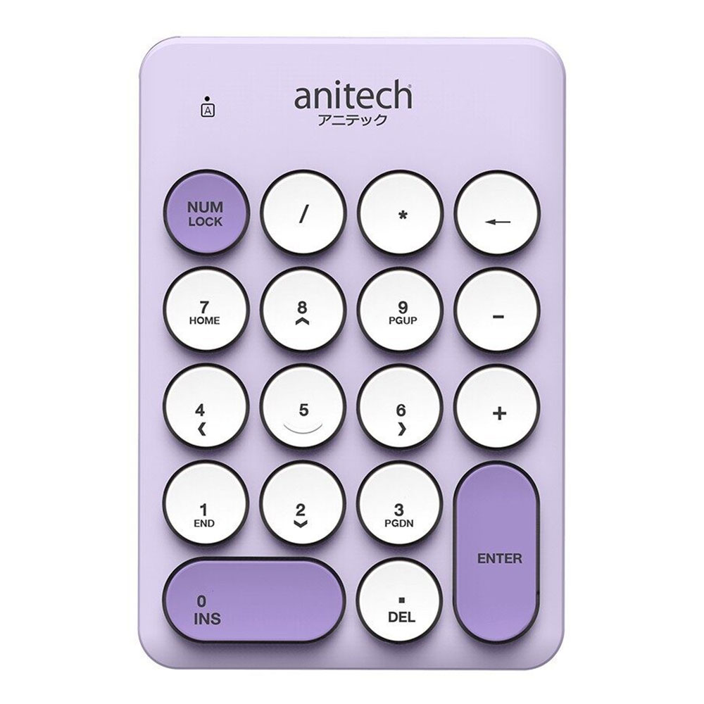 WIRELESS NUMPAD (นัมแพดไร้สาย) ANITECH N186-PU PURPLE