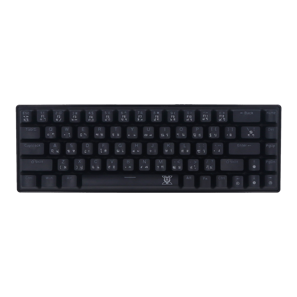 KEYBOARD (คีย์บอร์ด) NUBWO X68 KRUEGER (BLACK) (OUTEMU RED SWITCH - MINI RGB - EN/TH)