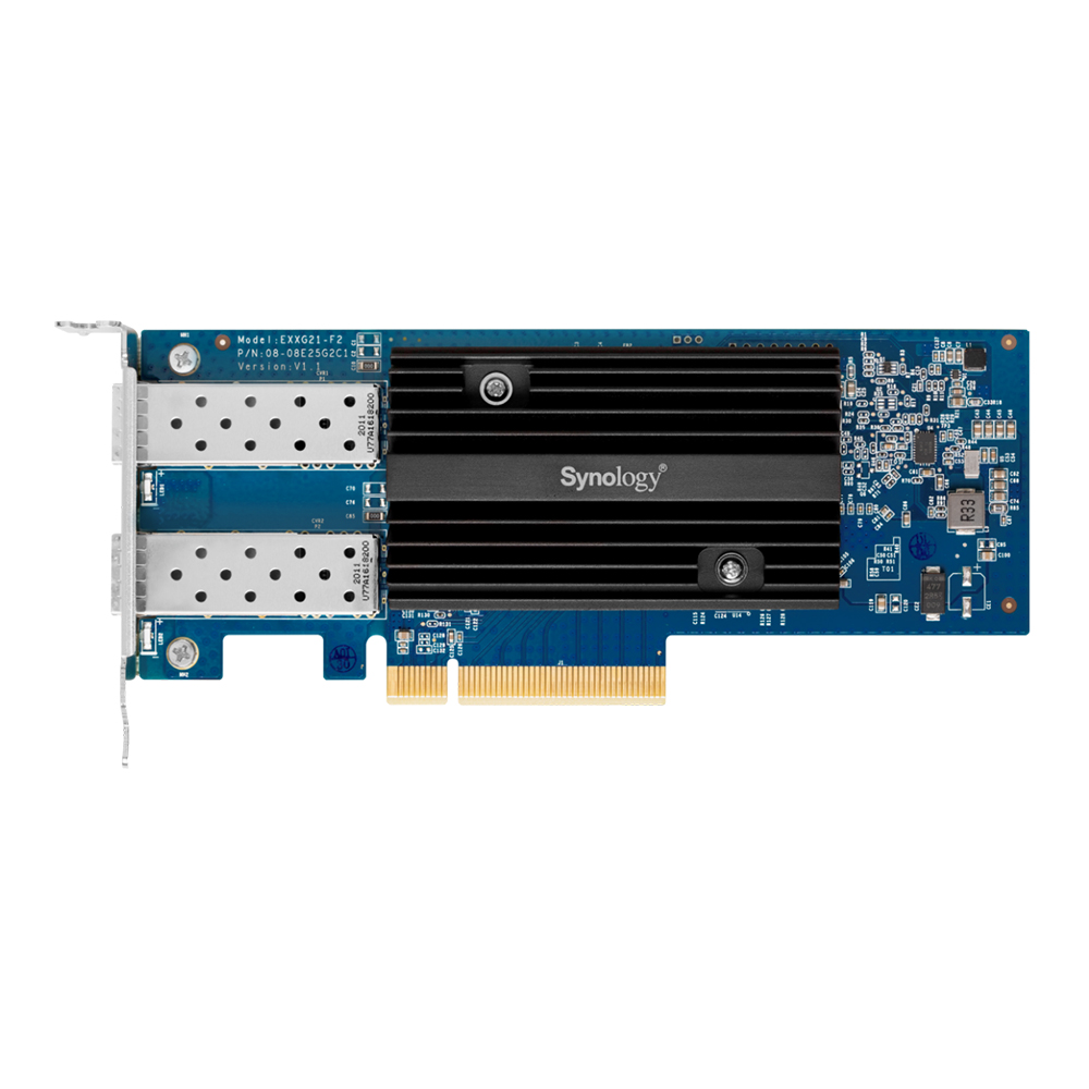 LAN CARD (การ์ดแลน) SYNOLOGY DUAL-PORT 10 GB SFP+PCLE 3.0x8 ETHERNET ADAPTER (E10G21-F2) (SNL-E10G21-F2)