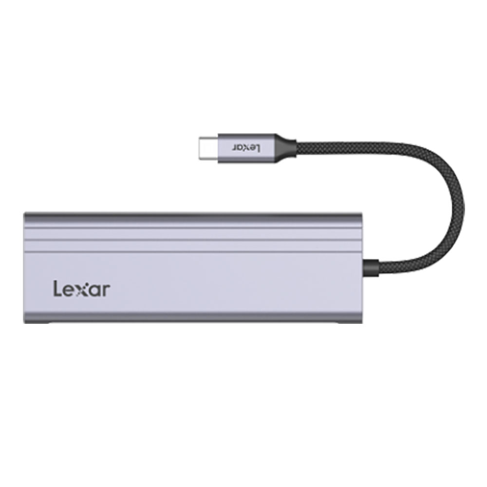USB HUB (ยูเอสบีฮับ) LEXAR H31 USB-C HUB 7 IN 1 USB 3.2 (LXR-LPAH31N)