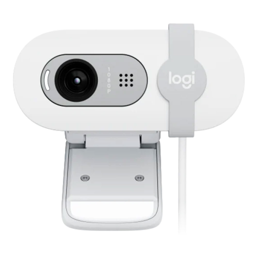 WEBCAM (เว็บแคม) LOGITECH BRIO100 FHD 1080P (OFF WHITE)