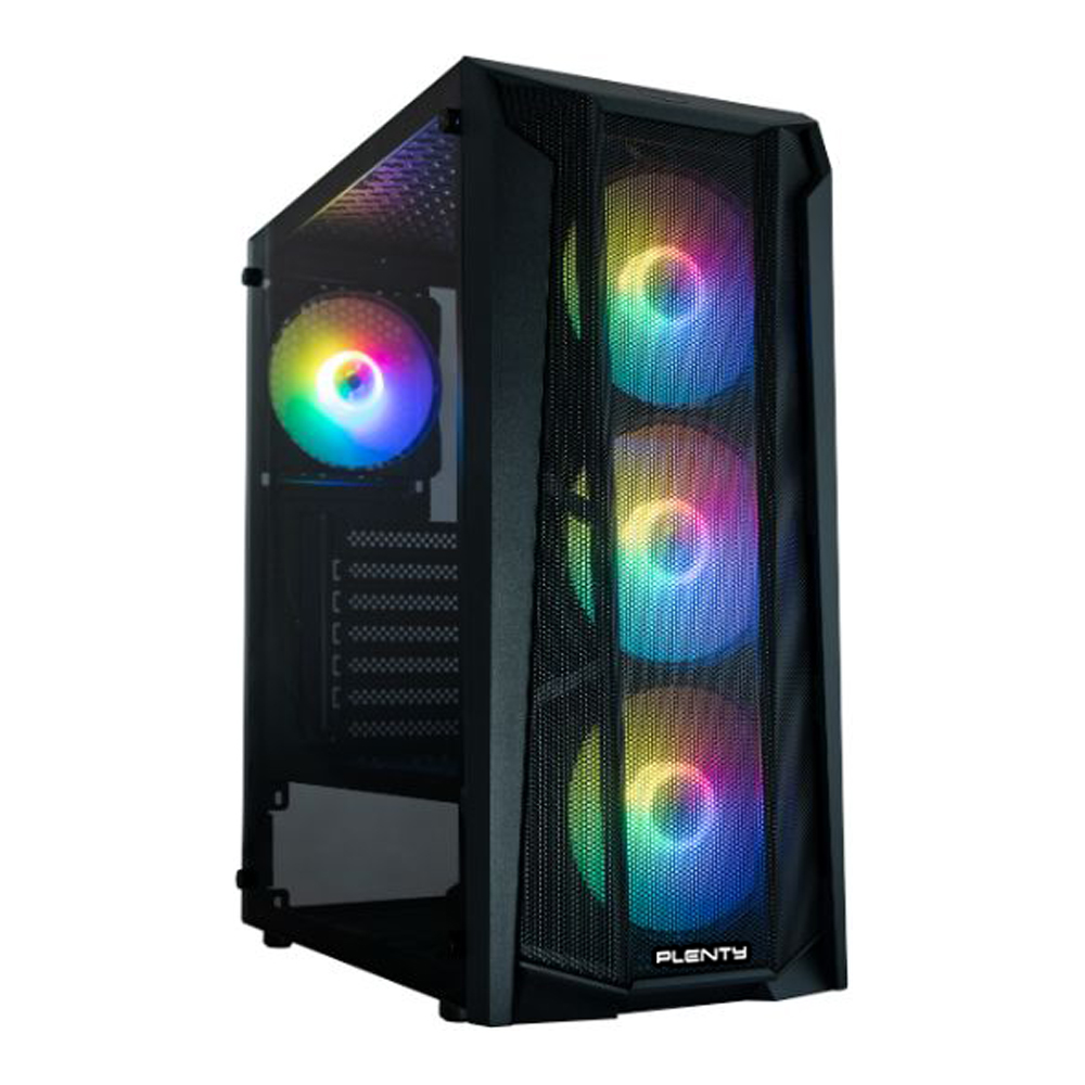 CASE (เคส) PLENTY CR19 BLACK (ATX)