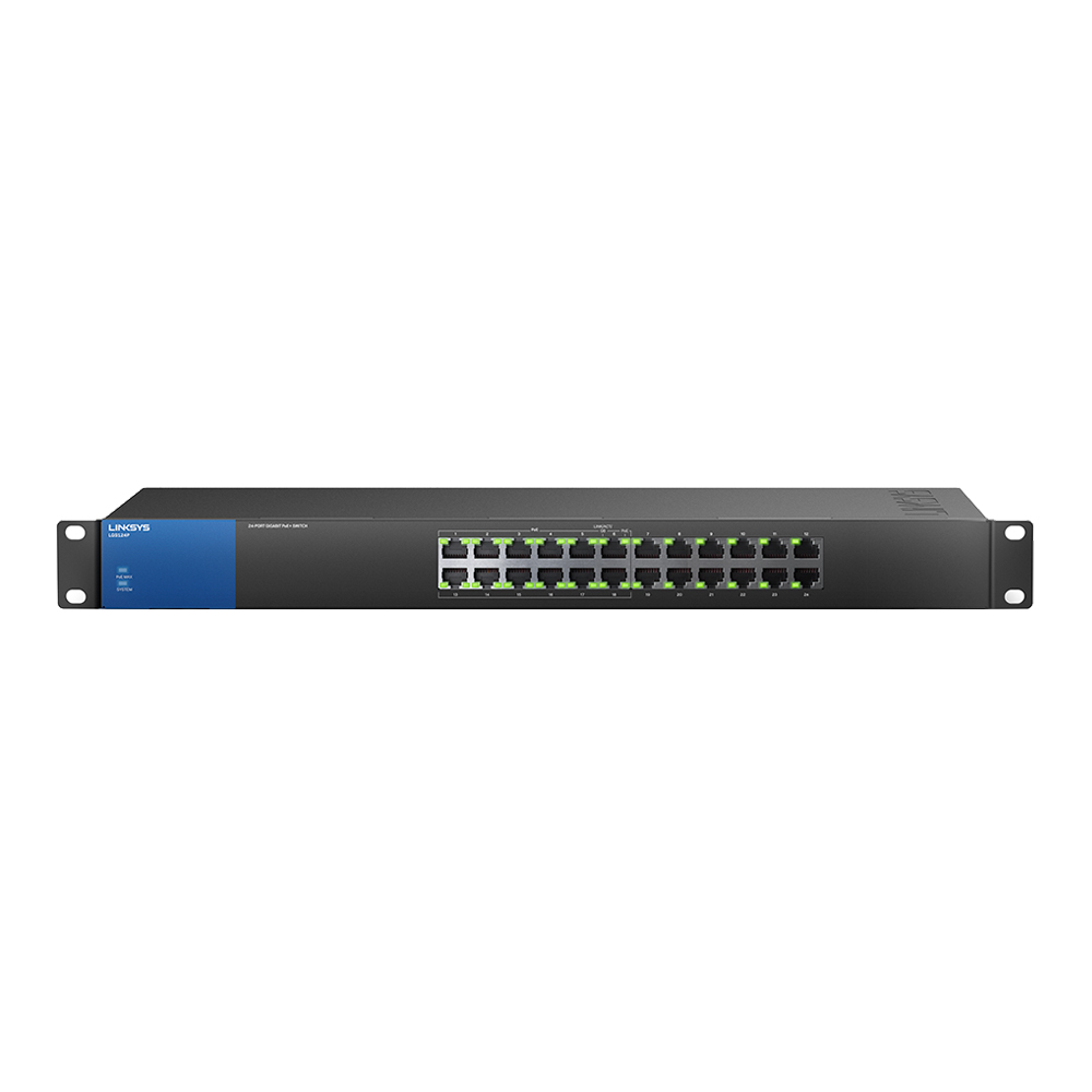 SWITCH (สวิตซ์) LINKSYS LGS124 24-PORT BUSINESS GIGABIT (LGS124-AP) (LSS-LGS124-AP)