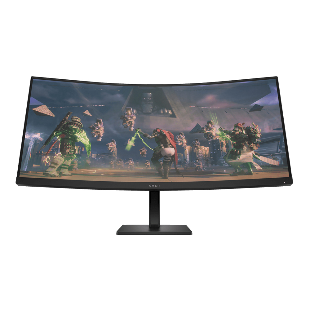 MONITOR (จอมอนิเตอร์) HP OMEN 34C WQHD 165Hz CURVED GAMING MONITER (780K9AA#AKL)