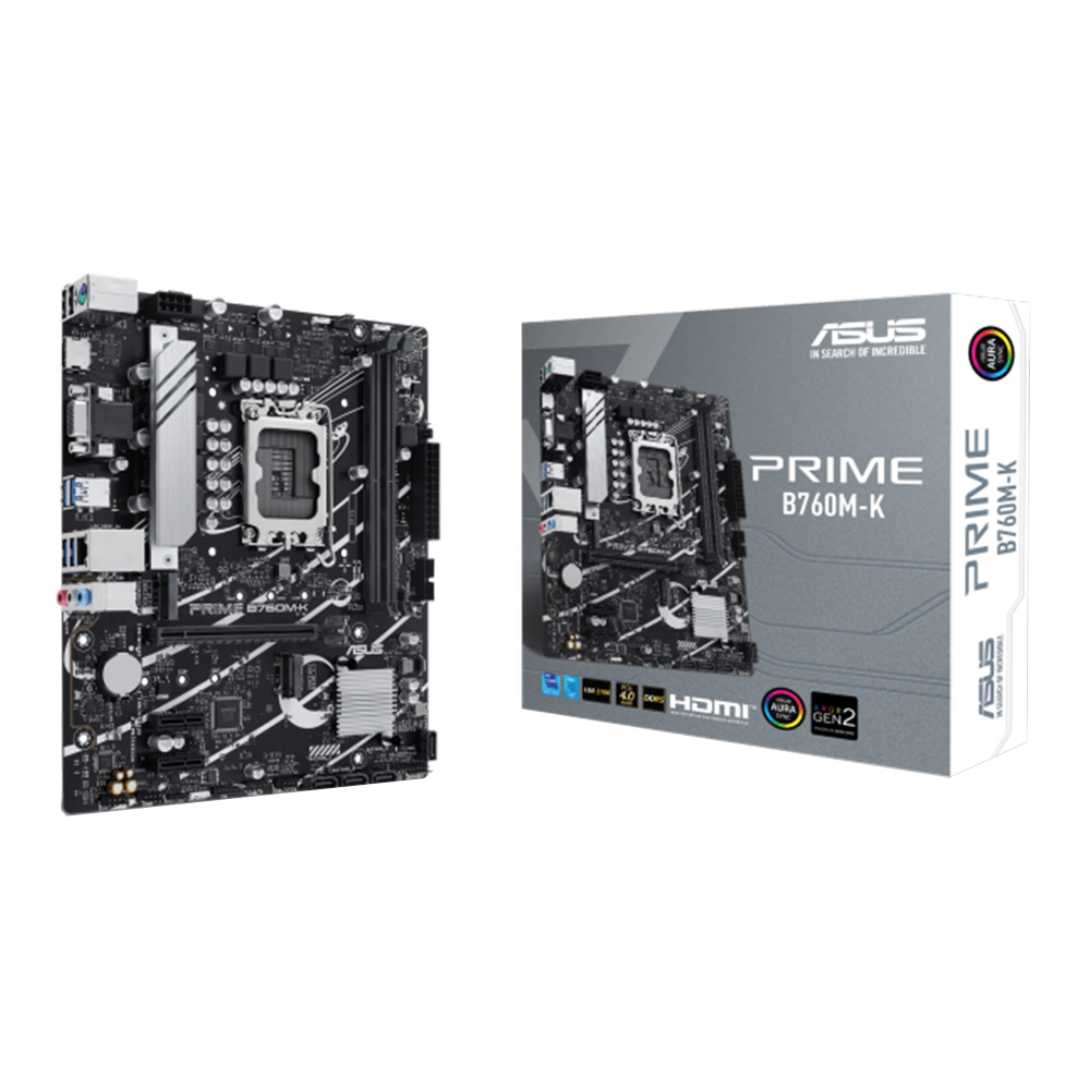 MAINBOARD (เมนบอร์ด) ASUS PRIME B760M-K - INTEL SOCKET 1700 DDR5 MICRO-ATX