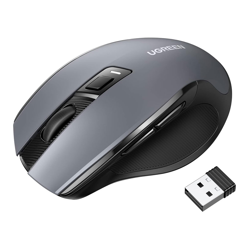 WIRELESS MOUSE (เมาส์ไร้สาย) UGREEN WIRELESS SILENCE MU006 (90545) BLACK