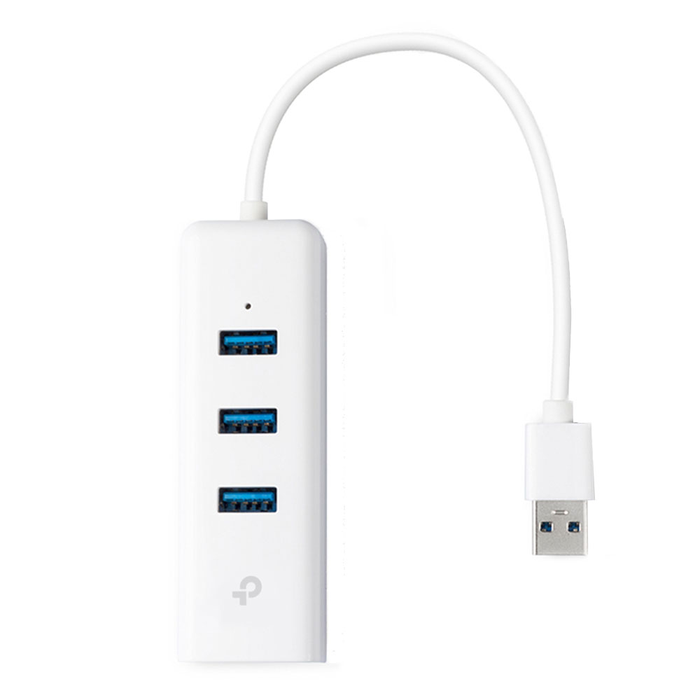 USB HUB (ยูเอสบีฮับ) TP-LINK UE330 - USB 3.0 3-PORT HUB & GIGABIT ETHERNET ADAPTER 2 IN 1 USB ADAPTER