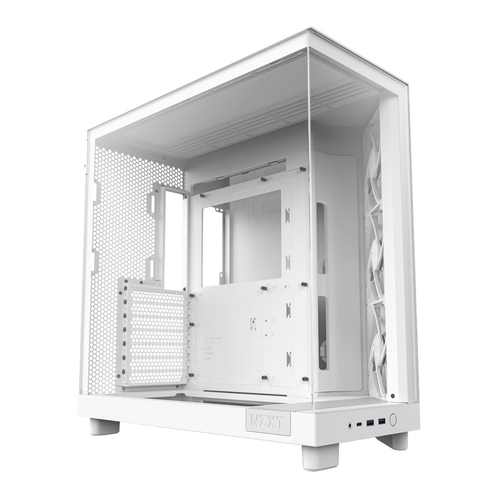 CASE (เคส) NZXT H6 FLOW (MATTE WHITE) (ATX)