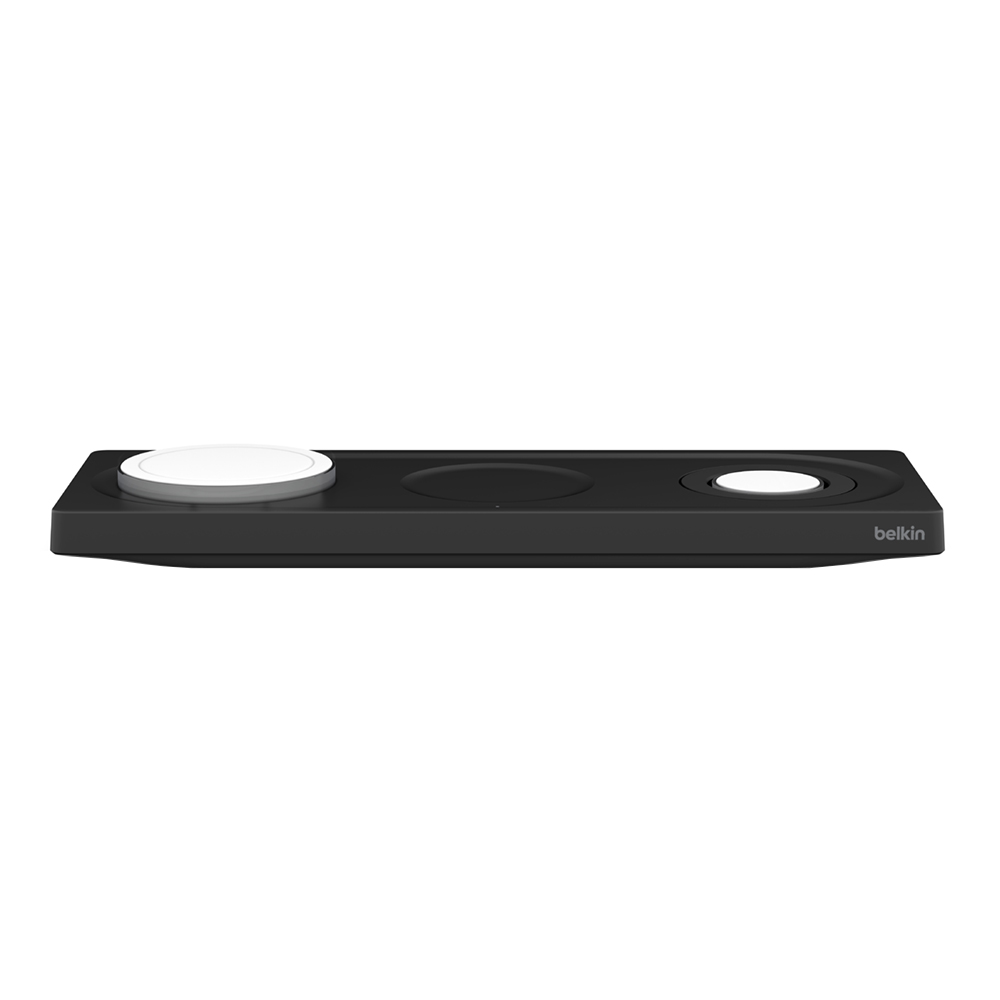 WIRELESS CHARGER (ที่ชาร์จไร้สาย) BELKIN BOOSTCHARGE PRO 3 IN 1 PAD MAGSAFE 15W - BLACK (WIZ016DQBK)