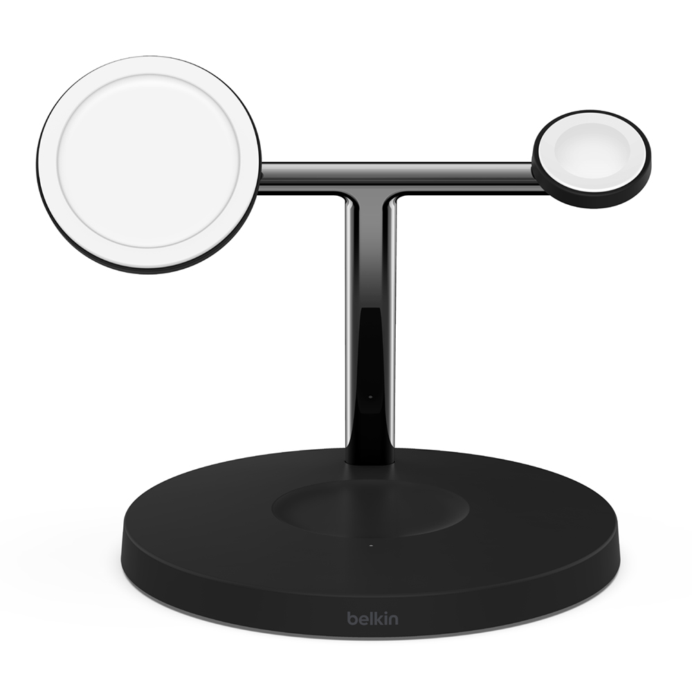 WIRELESS CHARGER (ที่ชาร์จไร้สาย) BELKIN BOOSTCHARGE PRO 3 IN 1 WIRELESS CHARGER MAGSAFE 15W (WIZ017DQBK) BLACK