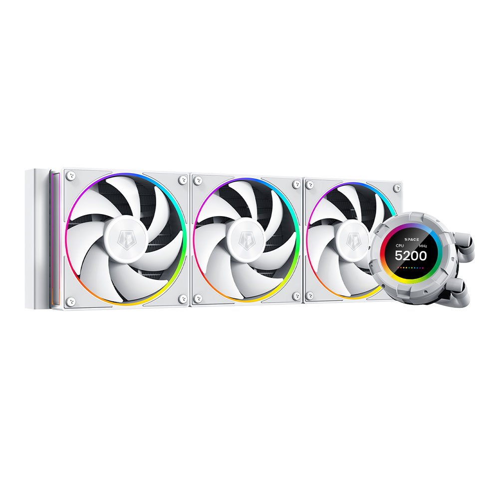 CPU LIQUID COOLER (ระบบระบายความร้อนด้วยน้ำ) ID COOLING SPACE SL360 WHITE