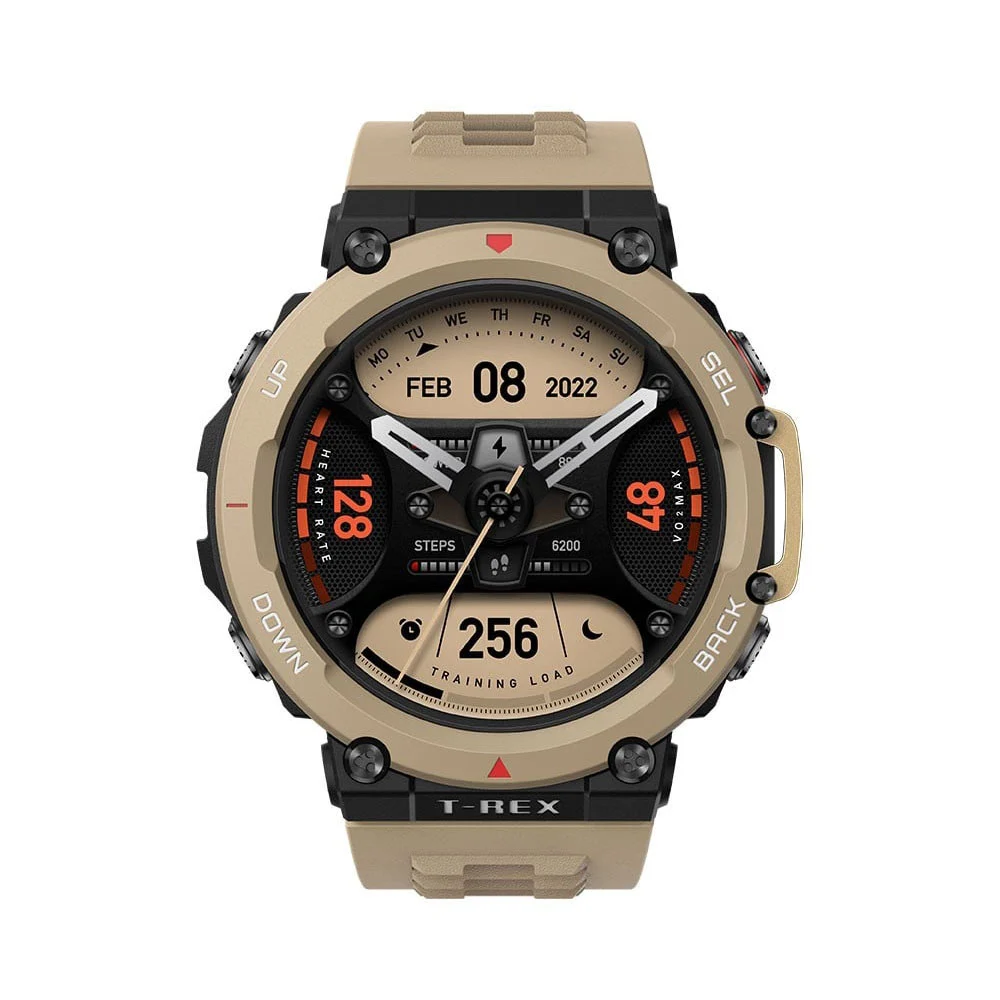 SMART WATCH (สมาร์ทวอทช์) AMAZFIT T-REX2 DESERT KHAKI (6972596105091)