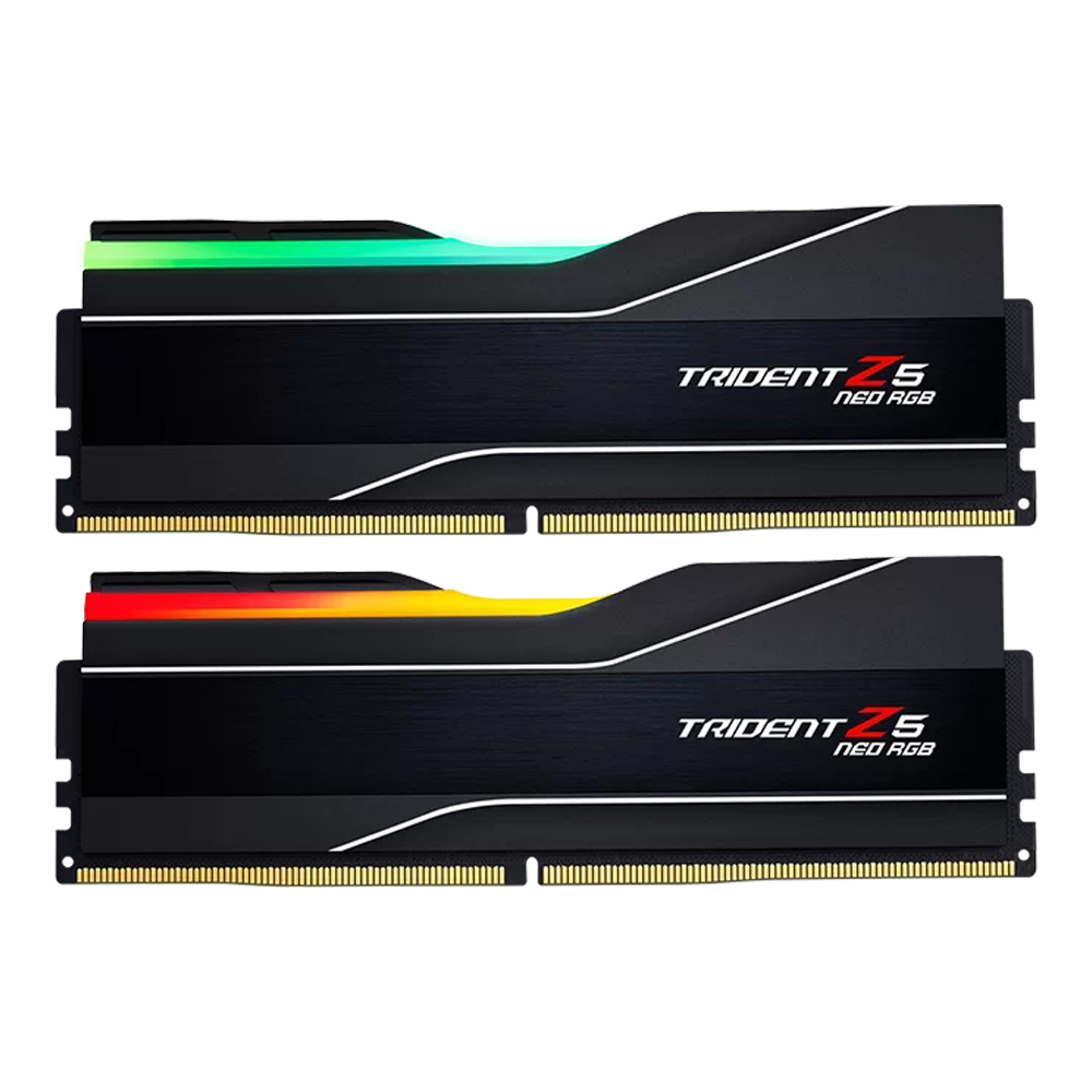 32GB (16GBx2) DDR5 6400MHz RAM (หน่วยความจำ) G.SKILL TRIDENT Z5 NEO RGB (AMD EXPO) (MATTE BLACK) (F5-6400J3239G16GX2-TZ5NR)