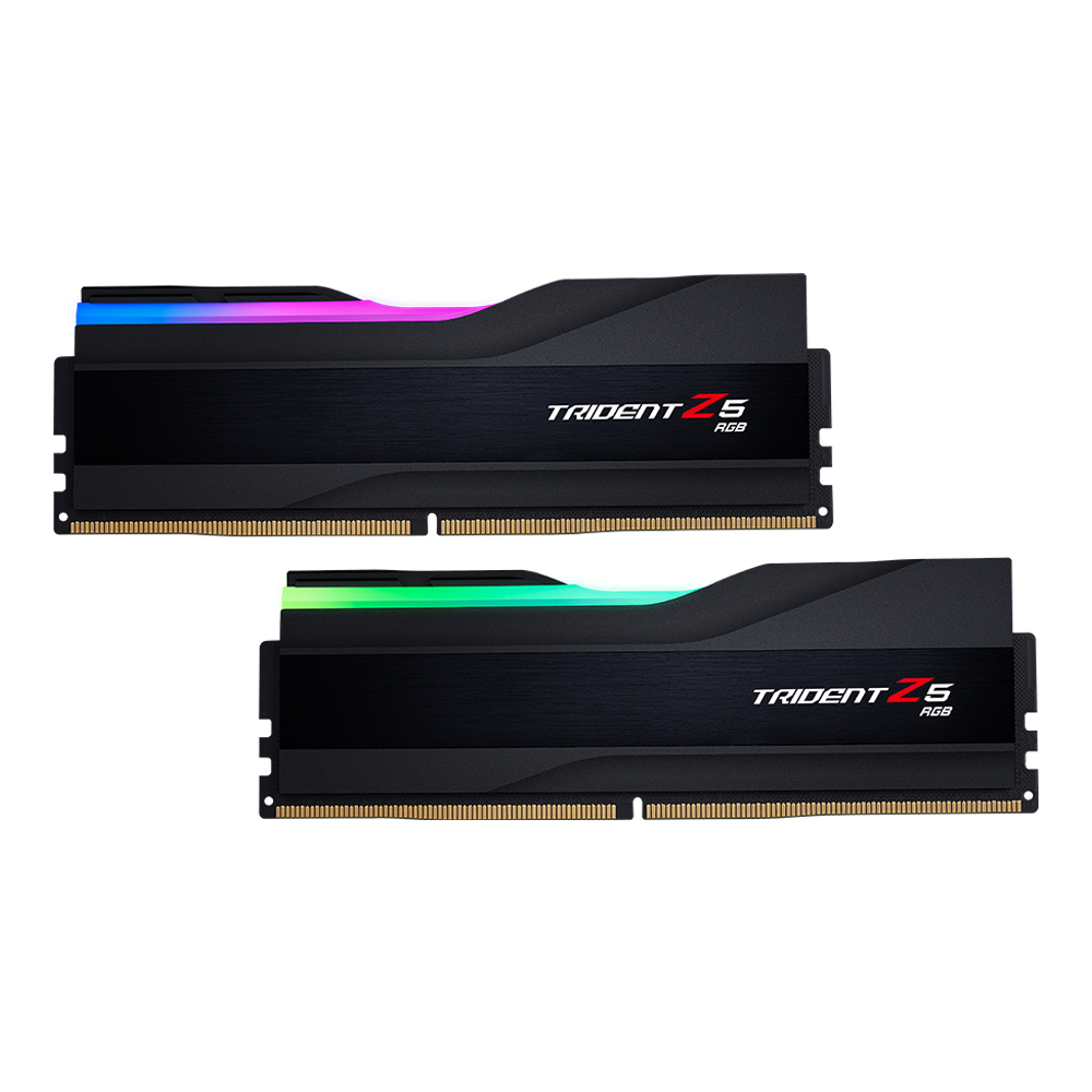 48GB (24GBx2) DDR5 6400MHz RAM (หน่วยความจำ) G.SKILL TRIDENT Z5 RGB (INTEL XMP) (MATTE BLACK) (F5-6400J3239F24GX2-TZ5RK)
