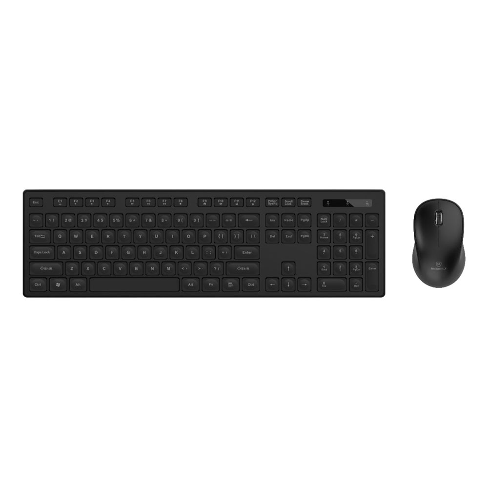 WIRELESS KEYBOARD & MOUSE (คีย์บอร์ดและเมาส์) MICROPACK KM-237W KEYBOARD&MOUSE WIRELESS COMBO SET (BLACK)