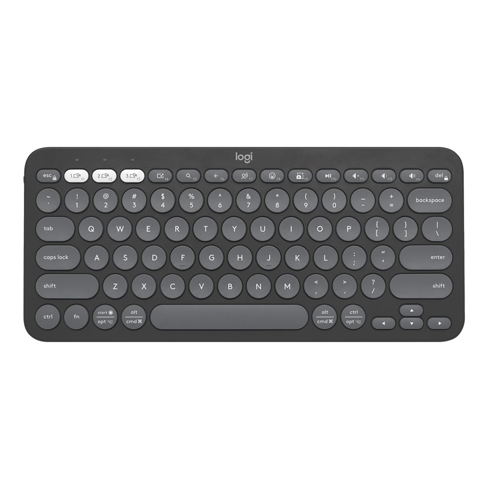 WIRELESS KEYBOARD (คีย์บอร์ดไร้สาย) LOGITECH BLUETOOTH K380S GRAPHITE EN/TH