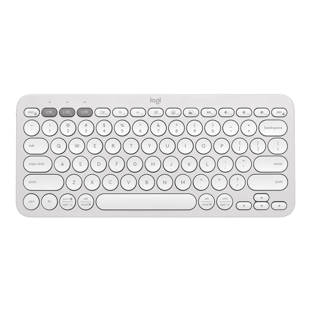 WIRELESS KEYBOARD (คีย์บอร์ดไร้สาย) LOGITECH BLUETOOTH K380S WHITE EN/TH