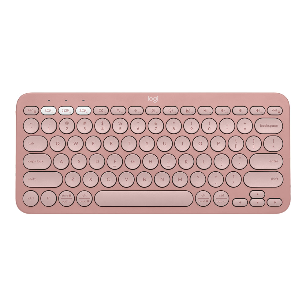 WIRELESS KEYBOARD (คีย์บอร์ดไร้สาย) LOGITECH BLUETOOTH K380S ROSE EN/TH