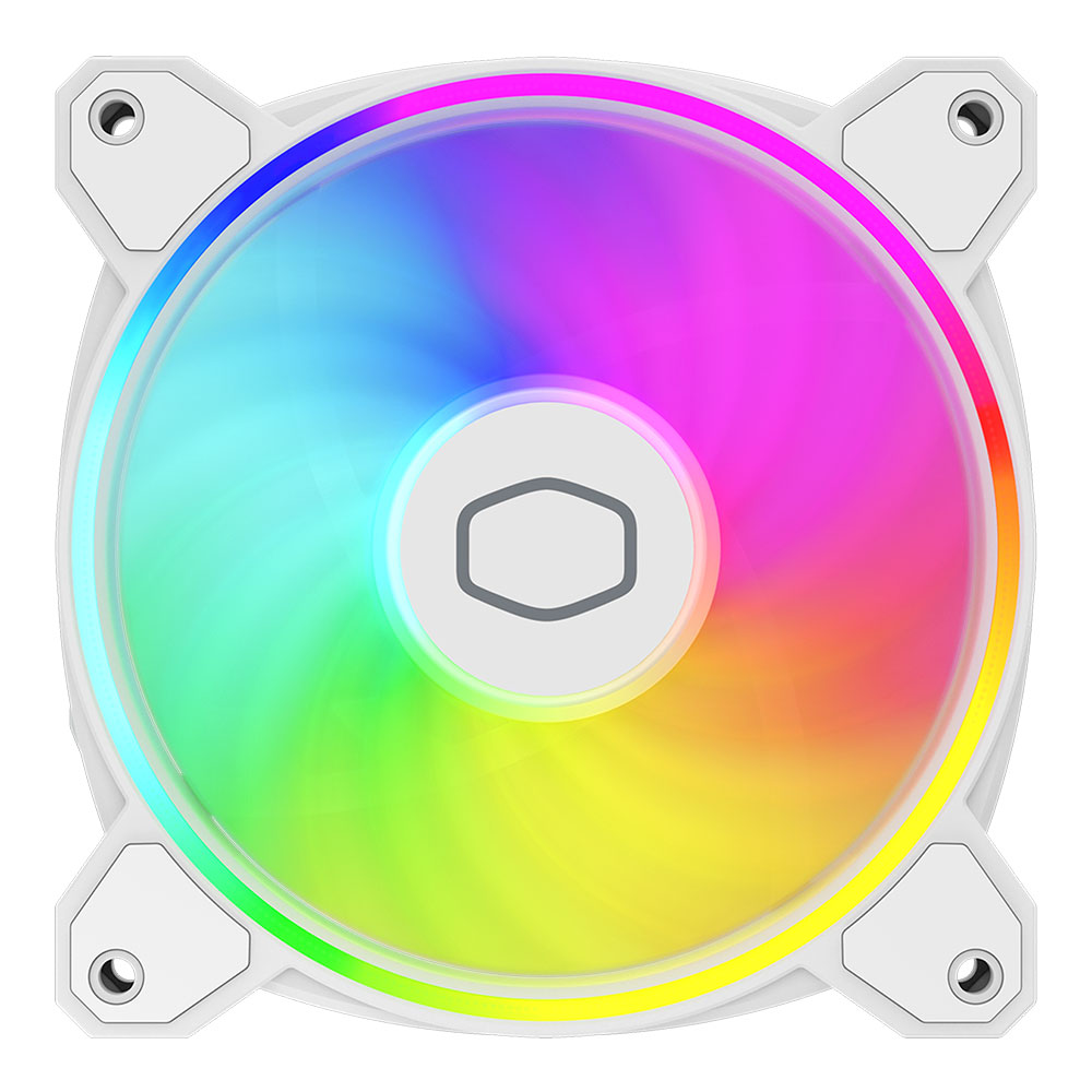 CASE FAN (พัดลมเคส) COOLER MASTER MASTERFAN MF 120 HALO2 (WHITE) (MFL-B2DW-21NP2-R2)