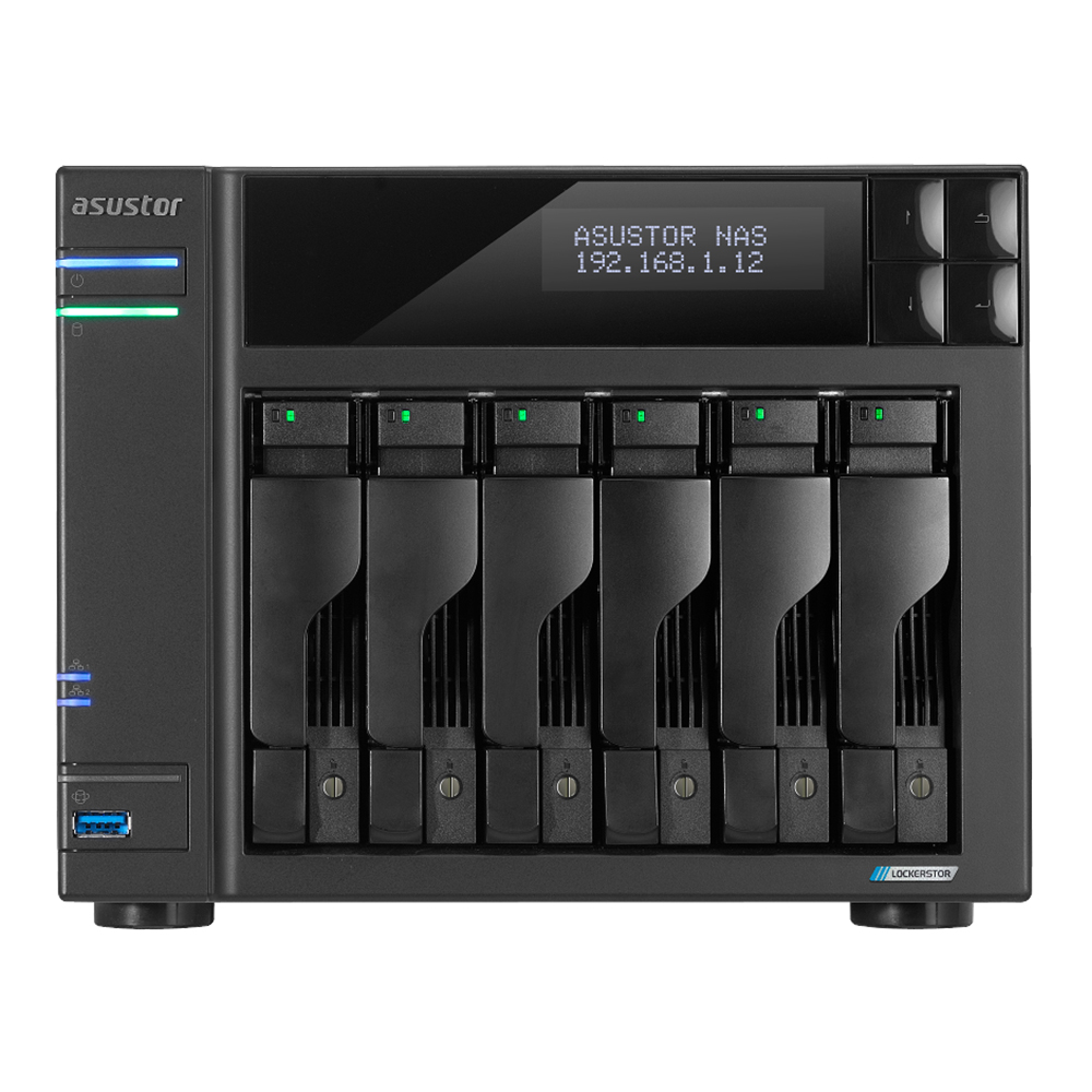 NAS (อุปกรณ์จัดเก็บข้อมูลบนเครือข่าย) ASUSTOR LOCKERSTOR 6 GEN 2 AS6706T 6 BAY NAS (AS6706T)