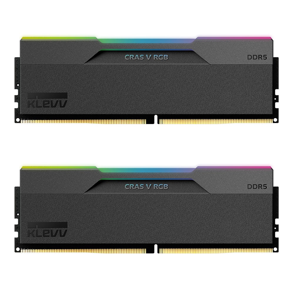 48GB (24GBx2) DDR5 6000MHz RAM (หน่วยความจำ) KLEVV CRAS V RGB GAMING OC MEMORY (KD5KGUD80-60A300G)