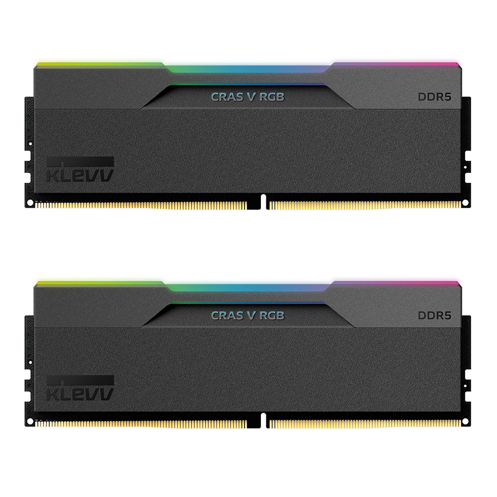 64GB (32GBx2) DDR5 6000MHz RAM (หน่วยความจำ) KLEVV CRAS V RGB GAMING OC MEMORY (KD5BGUA80-60A300G)
