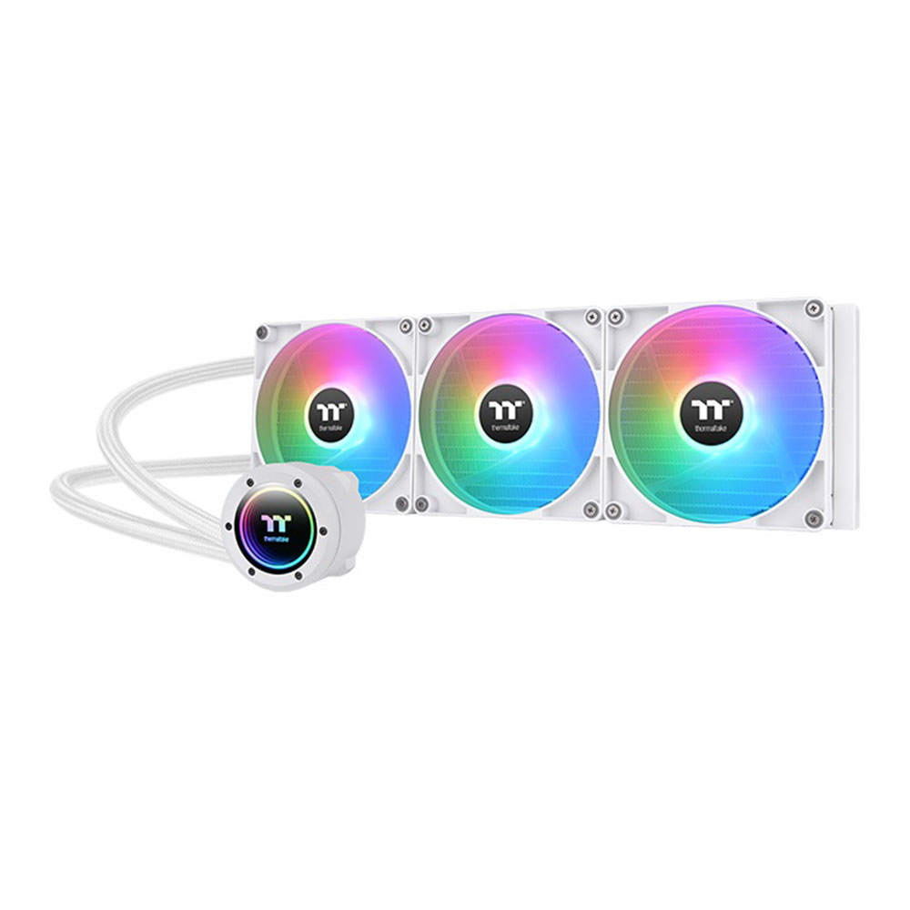 CPU LIQUID COOLER (ระบบระบายความร้อนด้วยน้ำ) THERMALTAKE TH420 V2 ARGB SYNC SNOW EDITION