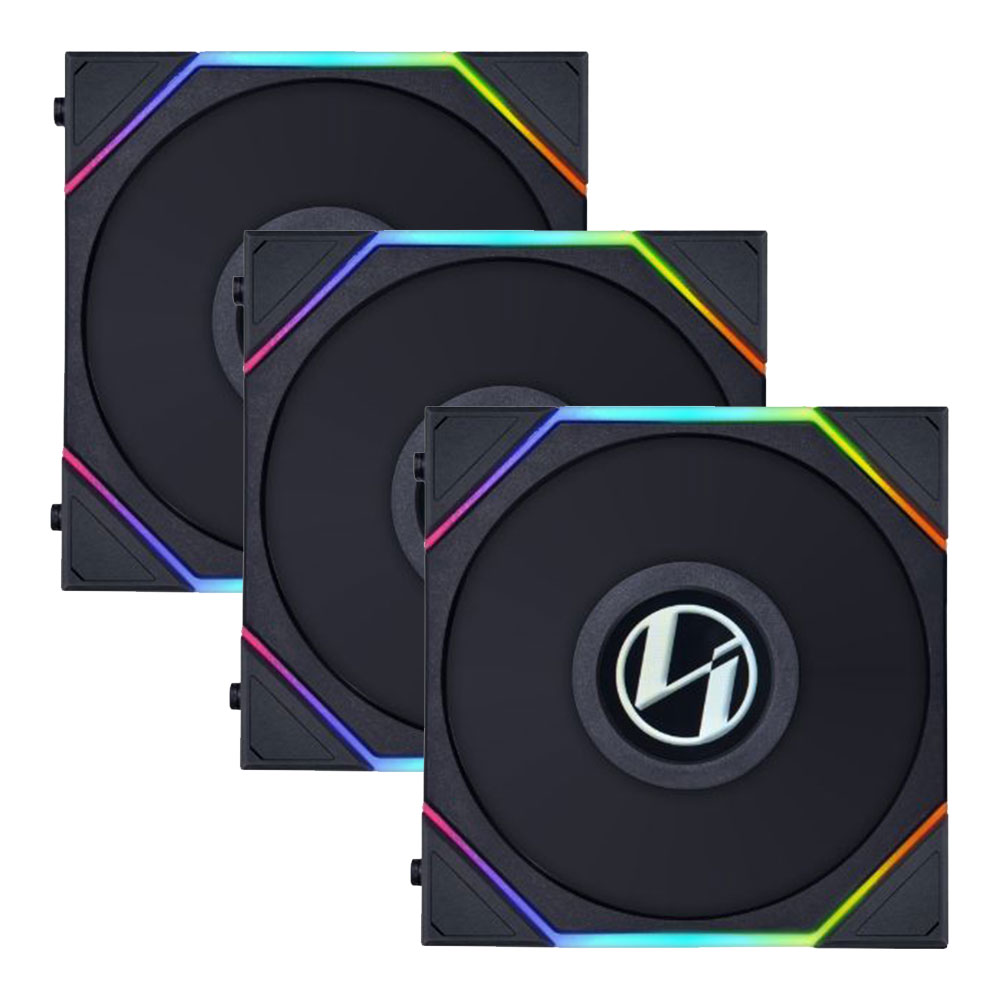 CASE FAN (พัดลมเคส) LIAN-LI UNI FAN TL LCD 120 PACK 3 BLACK