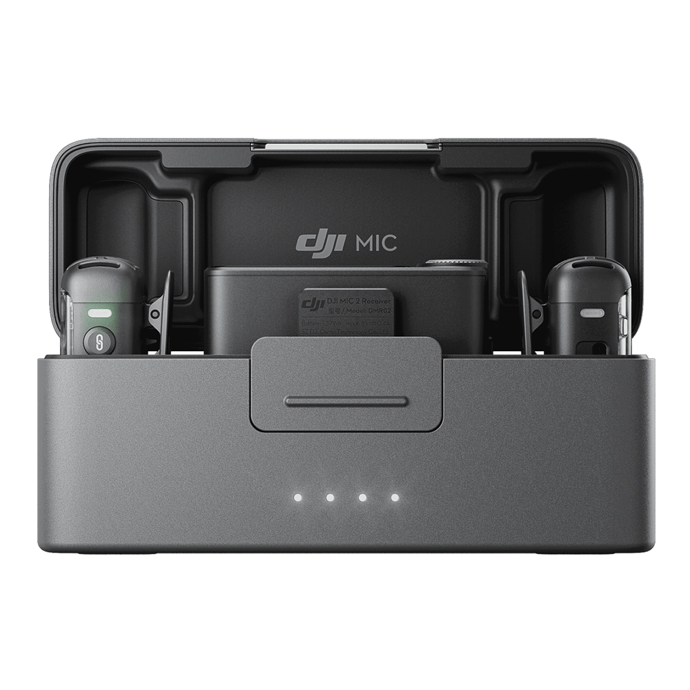 WIRELESS MICROPHONE (ไมโครโฟนไร้สาย) DJI MIC 2 (2TX + 1RX + CHARGING CASE) (BLACK)